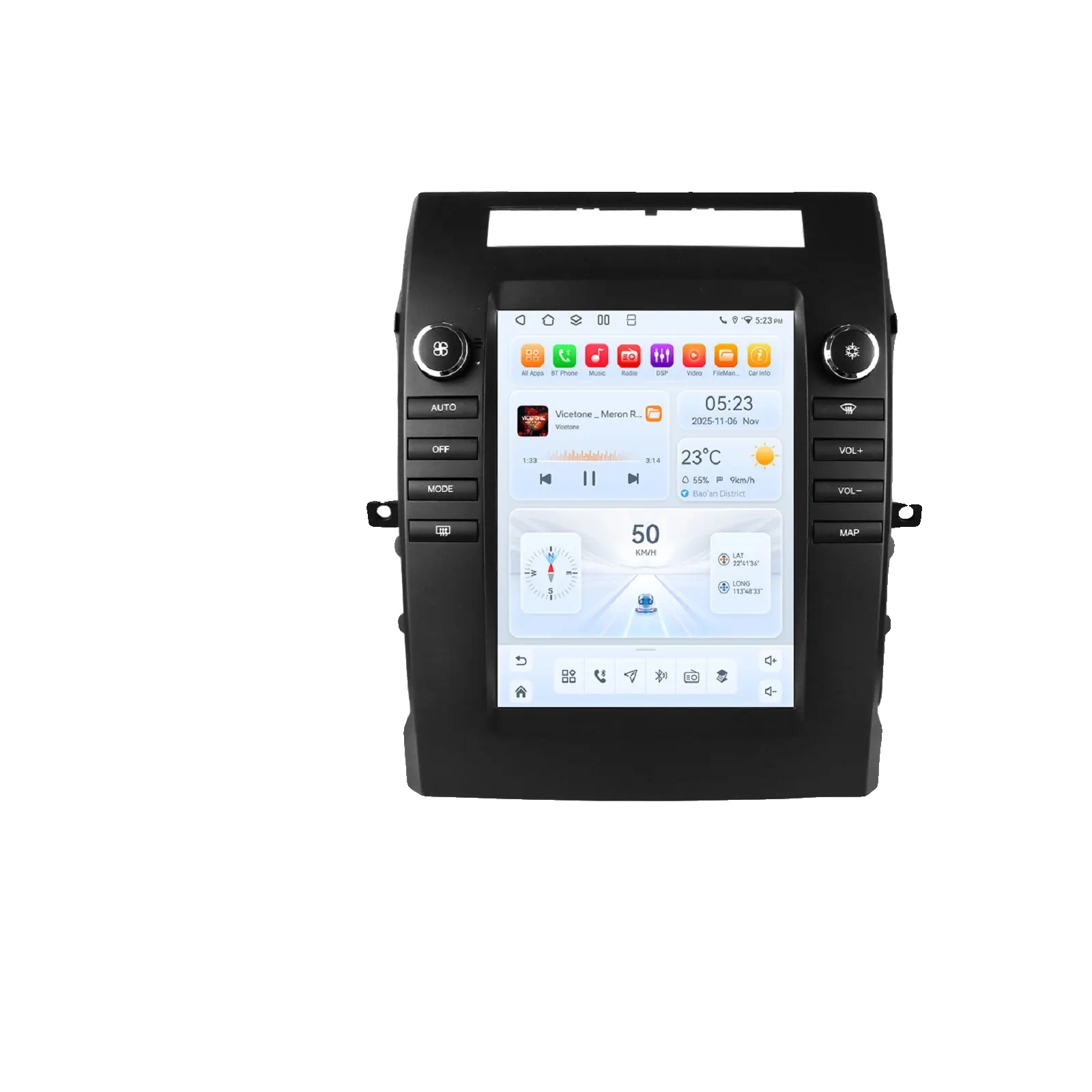 Autoradio, Touchscreen, Duale Konnektivität, Kompatibel Mit Toyota Verso 2004-2009, Qs4(4g 32g-4glte)