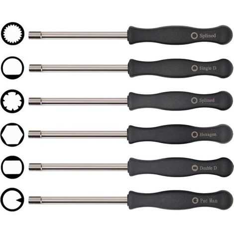 Vergaserschraubendreher-set, 6-teiliges Einstellwerkzeug, Kompatibel Mit Husqvarna 125, 135, 136, 137, 141, 235, 235e, 236, 236e, 240, 240e, 435, 435e, 440e Kettensägen, Mcculloch Partner