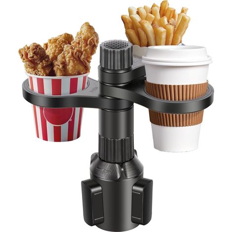 Verlängerung Für Getränkehalter Im Auto – 3-in-1 Verstellbarer Getränkehalteradapter – 7 Cm (2,76 Zoll), 360°