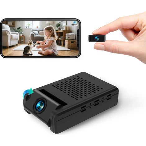 Versteckte Kamera – Mini-überwachungskamera – Kabellose Babykamera Mit Cloud-speicher – 180° Drehbares Objektiv – Bewegungserkennung – Wlan-/offline-aufnahme – Nur 1,27 Cm