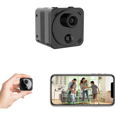 Versteckte 4k-wlan-mini-spionagekamera – Kleine Überwachungskamera – Nachtsicht – Ki- Und Pir-personenerkennung – Lange Akkulaufzeit – Kabellose Überwachungskamera Für Die Heimsicherheit