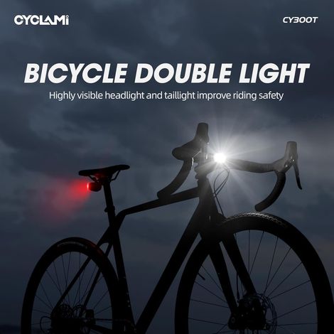 Vorder- Und Rücklicht Für Fahrräder, Intelligente Beleuchtung, Rücklicht Mit Bremssensor, 11+20 Modi, Usb-aufladbares Fahrradbeleuchtungsset, Ip6 Wasserdicht, Fahrradsicherheitszubehör