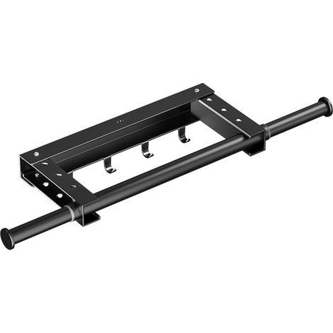Wandmontierter, Klappbarer Wäscheständer Mit Ausziehbaren Stangen, Platzsparend, Schwarz, Ideal Für Kleine Innenräume.