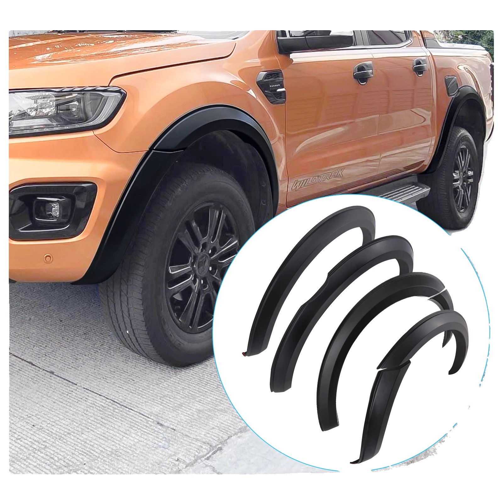 Kotflügelverbreiterungen, Kompatibel Mit Ford Ranger T8 2015-2022, Radkasten-zubehör, Kein Sensorloch