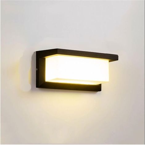 Wasserdichte Led-außenleuchte – Ideal Für Hotels, Gärten, Außenbereiche Und Terrassen – 1 Stück, Schwarz, Mit Bewegungsmelder
