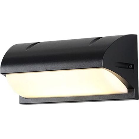 Wasserdichte Led-wandleuchte Mit Bewegungsmelder – Ideal Für Hotelgärten, Flure Etc. – 1 Stück, Schwarz, Warmweißes Licht