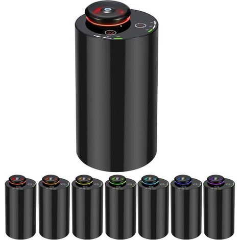 Wasserloser, Batteriebetriebener Diffusor Für Ätherische Öle Mit 3 Nebelstufen, 4 Timern Und Einer 7-farbigen Led - Aromatherapie-diffusor Und Lufterfrischer Für Auto, Zuhause, Hotel Oder Andere Anwen