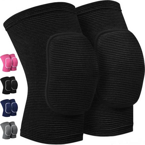 Weiche Und Atmungsaktive Knieschoner – Unisex Für Damen Und Herren – Multifunktionale Bandage Für Sport, Tanz Und Training – Schwarz – Größe M