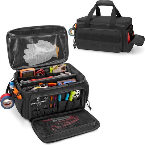 Werkzeugtasche (35,5 Cm/14 Zoll) Mit Rutschfestem Boden, Ideal Zur Aufbewahrung Von Handwerkzeugen. Geeignet Für Herren, Taktische Tasche Für Schießstände, Vielseitige Arbeitstasche. Auch Für Reparatu