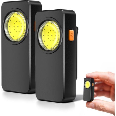 Wiederaufladbare Edc-taschenlampe Mit 2 Leuchtpunkten – 4 Leuchtmodi, Mit Clip, Im Taschenformat Für Laufen, Wandern, Outdoor-aktivitäten Und Notfallsituationen