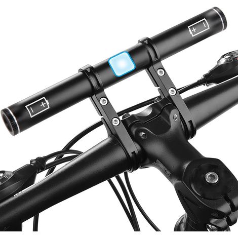 Wiederaufladbare Fahrradlenkerverlängerung Über Usb, 19,8 Cm (7,8 Zoll), Mit Integriertem 3000 Mah Handy-ladegerät, Für Tachometer, Handyhalterung Und Fahrradlicht.
