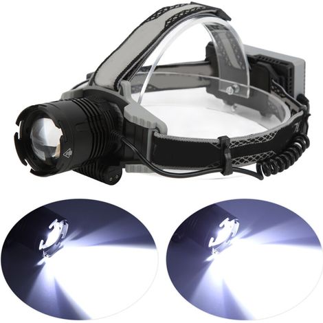 Xhp70 Stirnlampe, Usb-ladefunktion, Robuste Stirnlampe Mit Kopfband, Digitalanzeige, Zoom, Dubuns