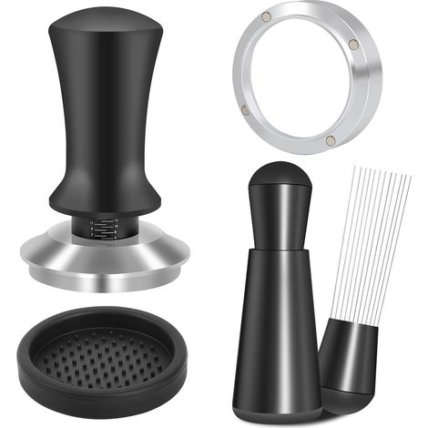 Zubehörset Für 51-mm-espressomaschinen – Federbelasteter, Kalibrierter Tamper, Werkzeug Und Dosiertrichter – Geeignet Für 51-mm-espressomaschinen Und Siebträger