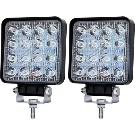 Zusätzliche 48w Led-arbeitsscheinwerfer Für Geländefahrzeuge (12v/24v), Ip67 Wasserdicht, Rückfahrscheinwerfer Für Traktor, Auto, Bagger, Suv, Utv, Quad.