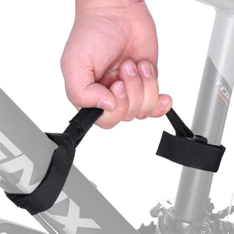 Zweiteilige Fahrradgurte, Gepäckträger Für Mountainbike-rahmen, Outdoor-fahrradtransportzubehör, Leicht Zu Transportieren