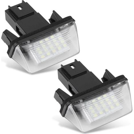 Zweiteilige Kennzeichenbeleuchtung Mit 18 Leds, Links Und Rechts, Für C3 2002–2009 / Berlingo / 306 307 406 5008...debuns