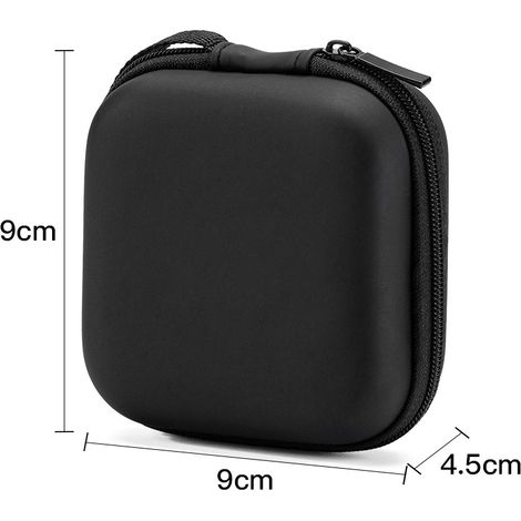 Zweiteiliges Eva-etui Mit Reißverschluss, Geeignet Für Ohrhörer, Tragbare Aufbewahrungstaschen Für Kopfhörer, In-ear-kopfhörer, Sd-karten Und Usb-ladekabel.