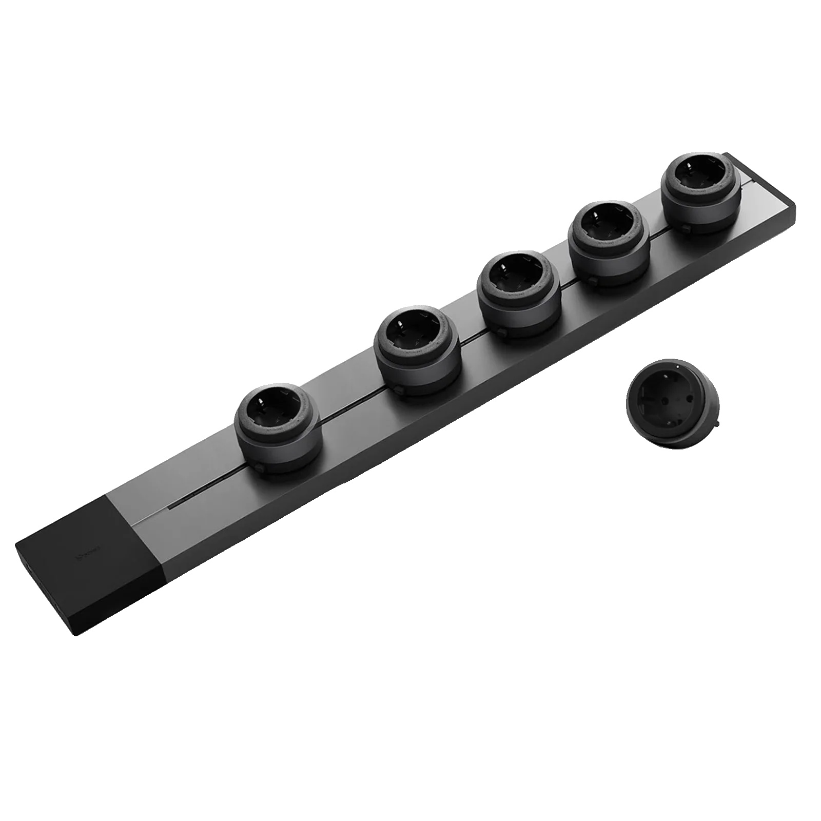 Power Track Steckdose, Modulares Design, Verbesserte Sicherheit, 5 Steckdosen 75cm