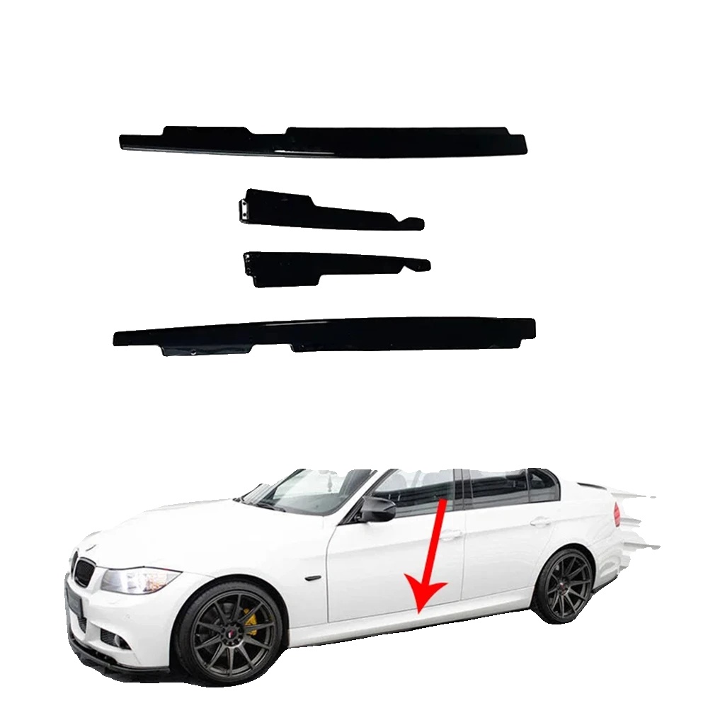 Auto Seitenschweller, Hochwertiges Abs, Glänzend Schwarz, 4 Stück, Kompatibel Mit 4-tür-modellen 2005-2013, Neuzustand