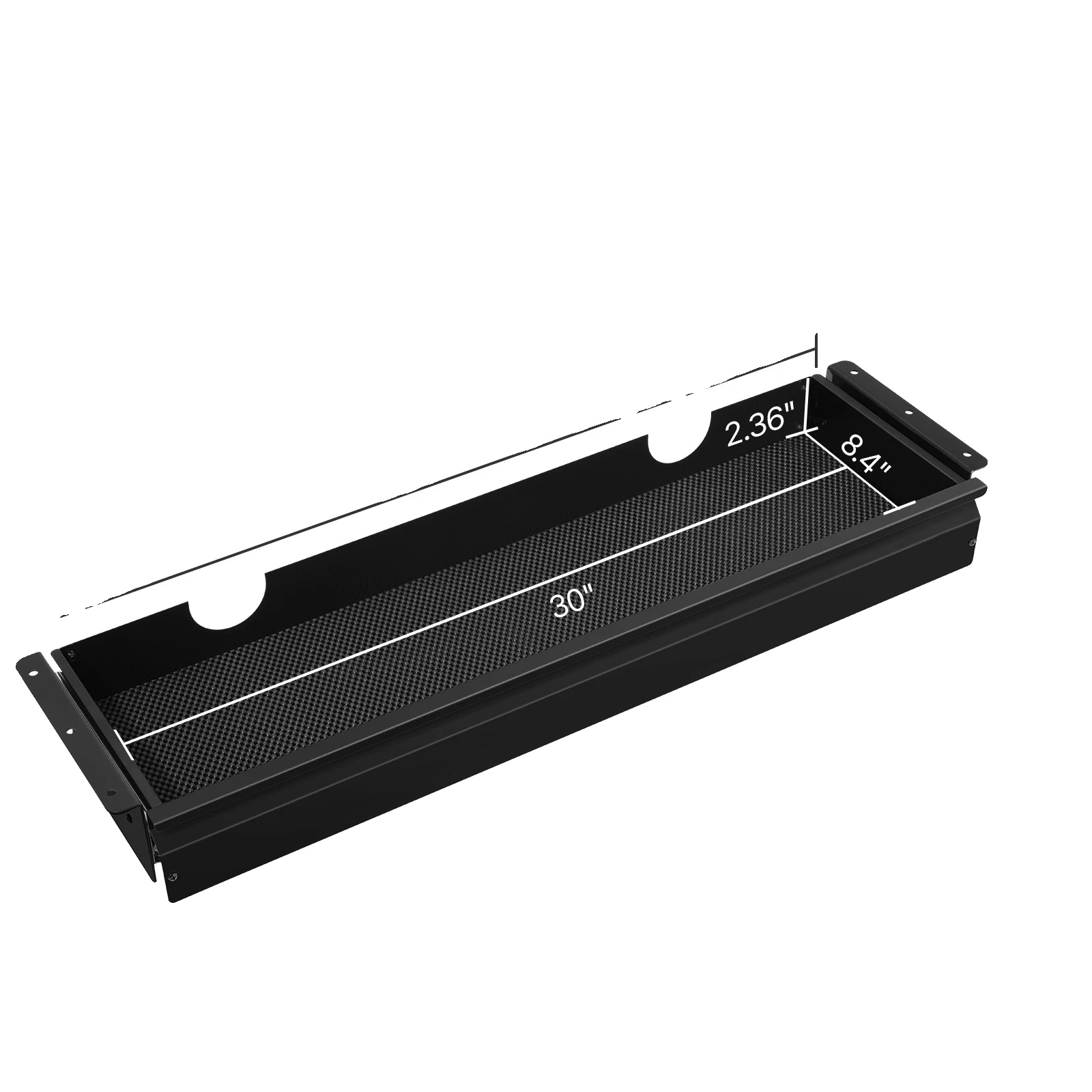 Aufbewahrungsdrawer, Untertischmontage, Geräuschloses Gleitsystem, 30in