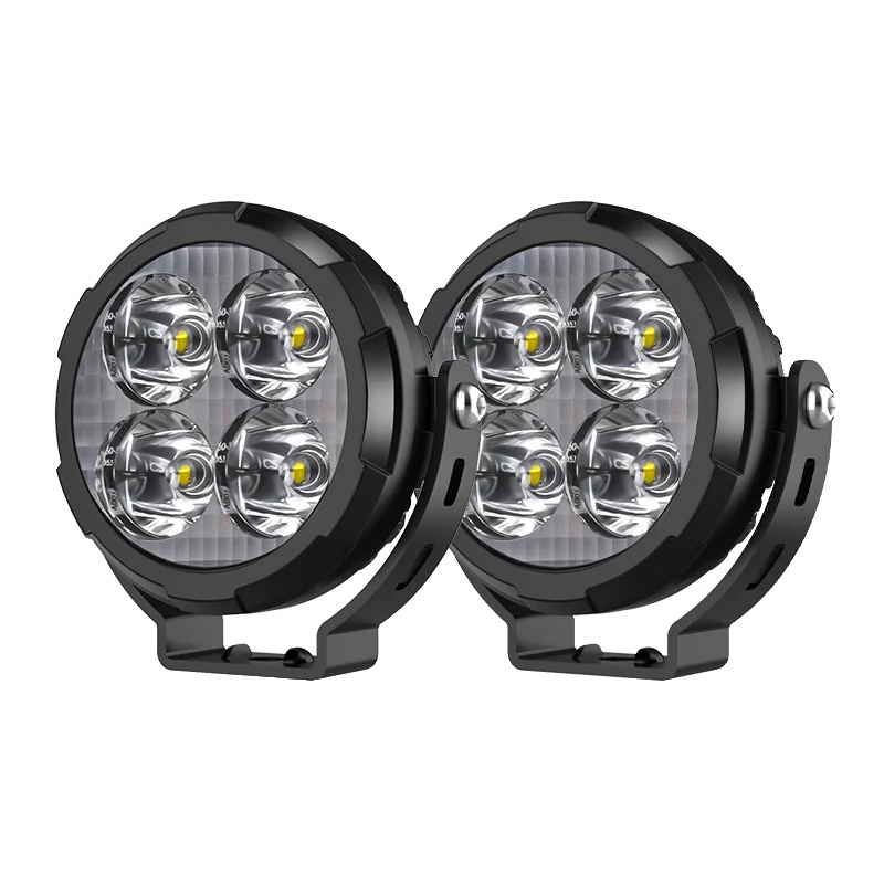 Led-spotlight, 30000 Lumen, Wasserdichtes Design, 2 Stück Stroboskopblitz