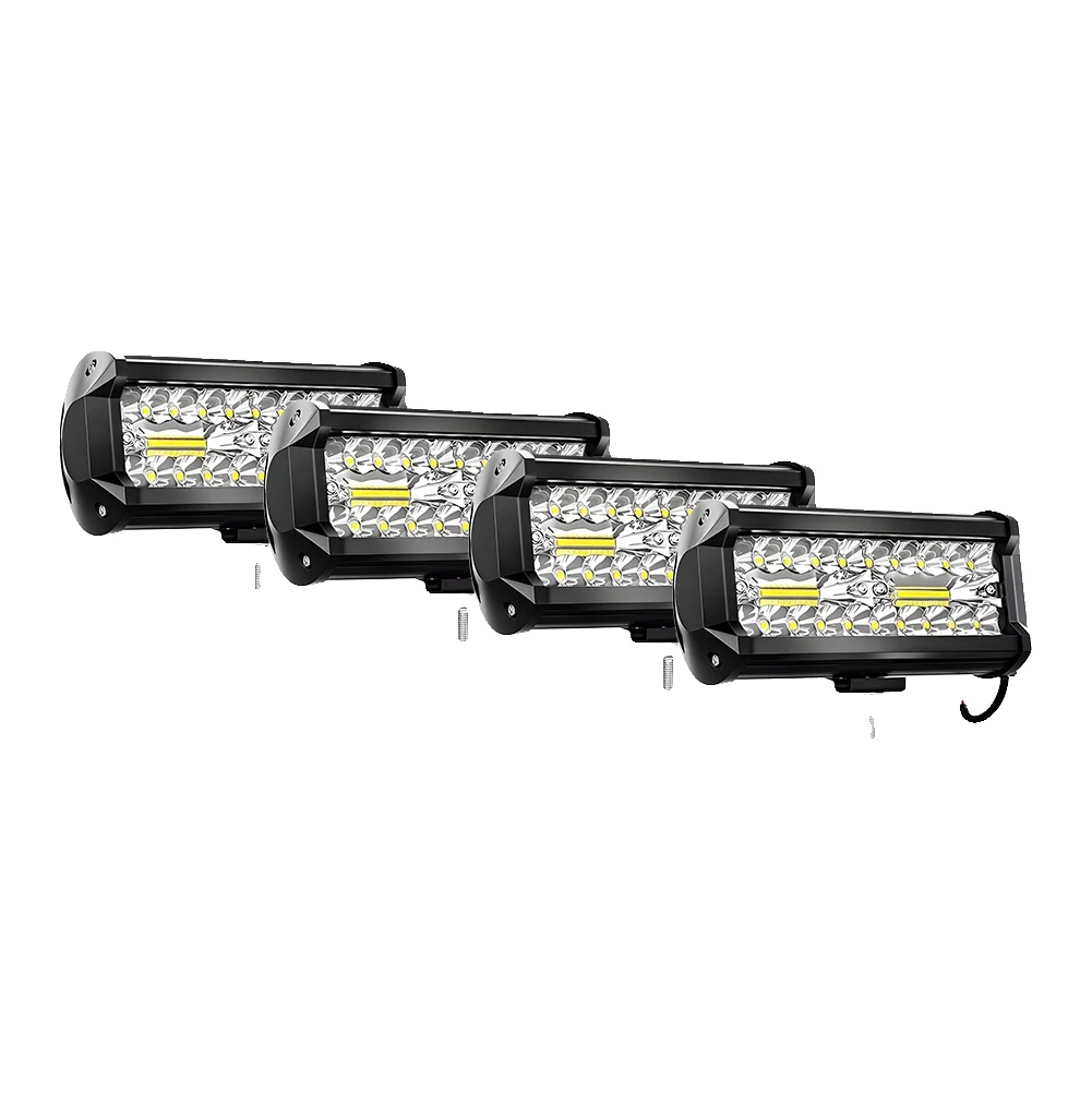 Led-lichtleiste, Hohe Helligkeit, Wasserdichtes Design, 4pcs 7inch
