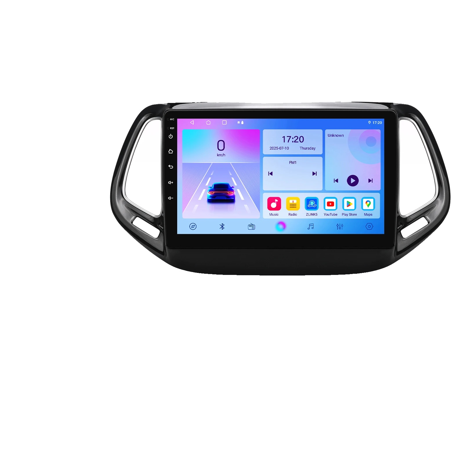 Autoradio, Sprachsteuerung, Multimedia-player, Kompatibel Mit Jeep Compass 2017 - 2020, T3 Cp-4core-2g 64g
