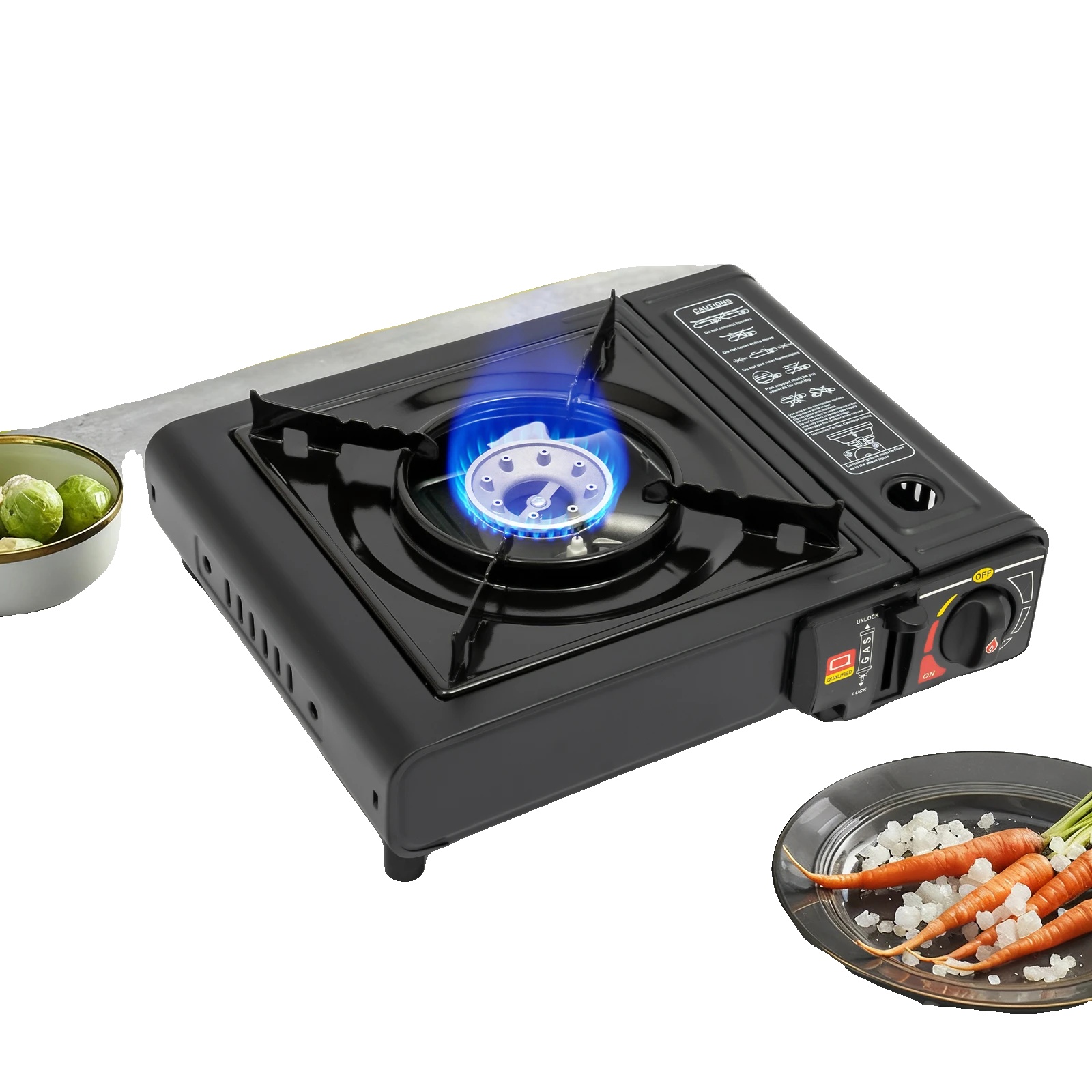 Outdoor-grill, 2500w Leistung, 13,3810,233,14 Zoll Abmessungen, Kompatibel Mit Butan Und Flüssiggas, Wiegt 3,53 Pfund, Elektronischer