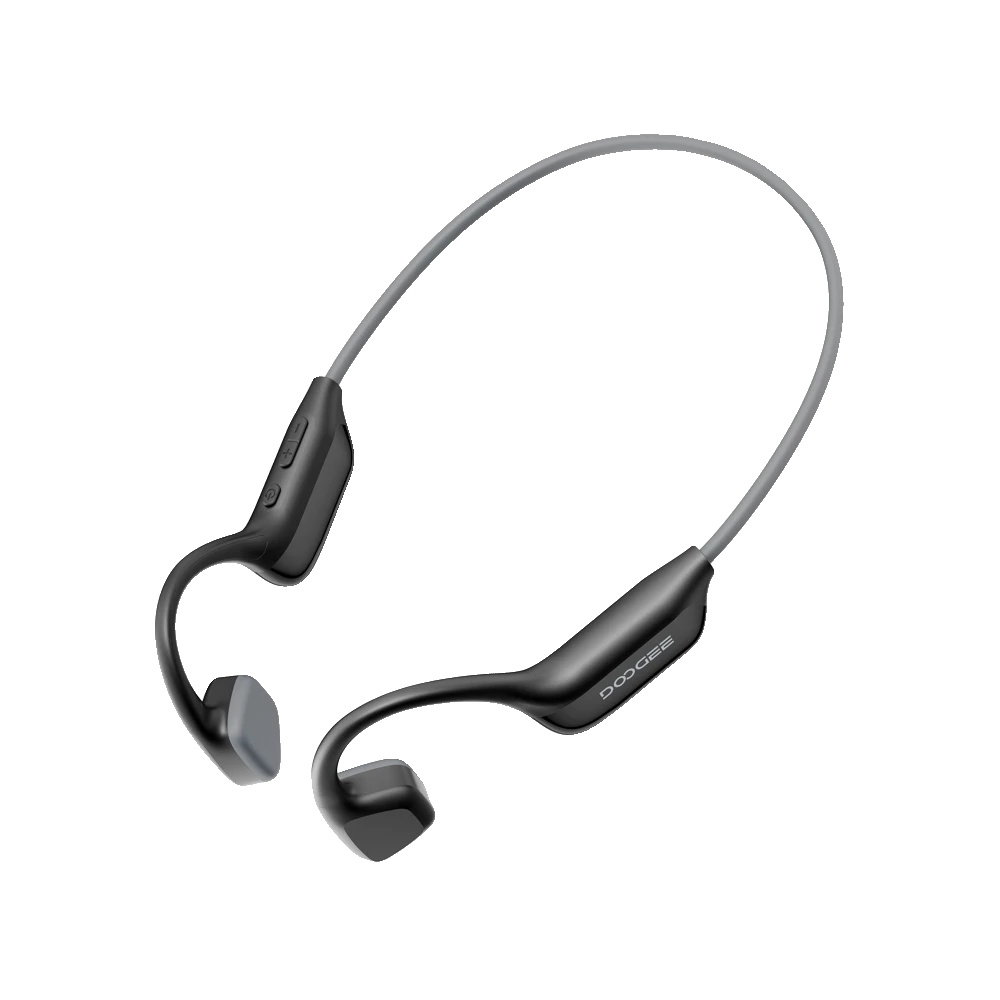 Knochenleitende Kopfhörer, Wasserdicht, Bluetooth 6.0, Schwarz