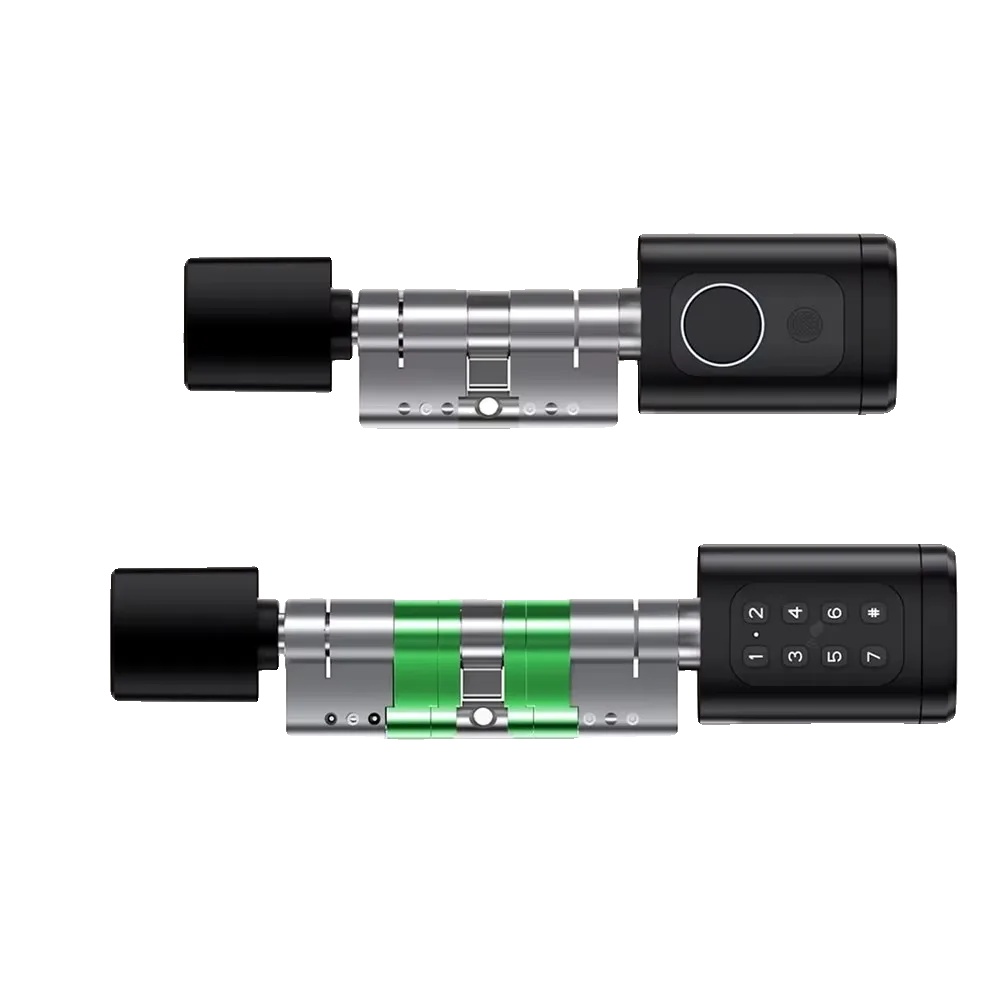 Smart Lock, Schlüssellose Eingabe, Fernzugriff, Schwarz(60-90mm)-a, Kein Gateway-b