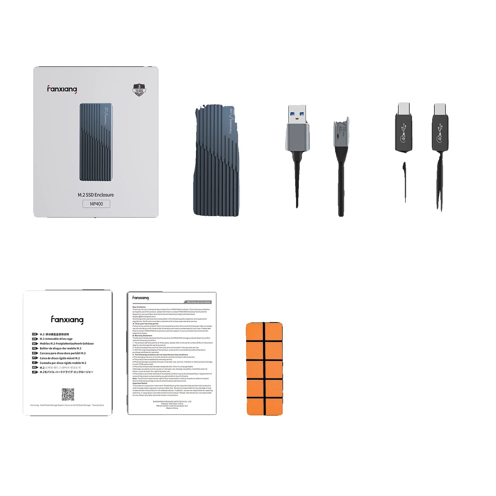 M.2 Speichergehäuse, 40gbps Datenübertragung, Usb Typ-c Kompatibilität, Kein Ssd, 40gbps, M.2 Nvme