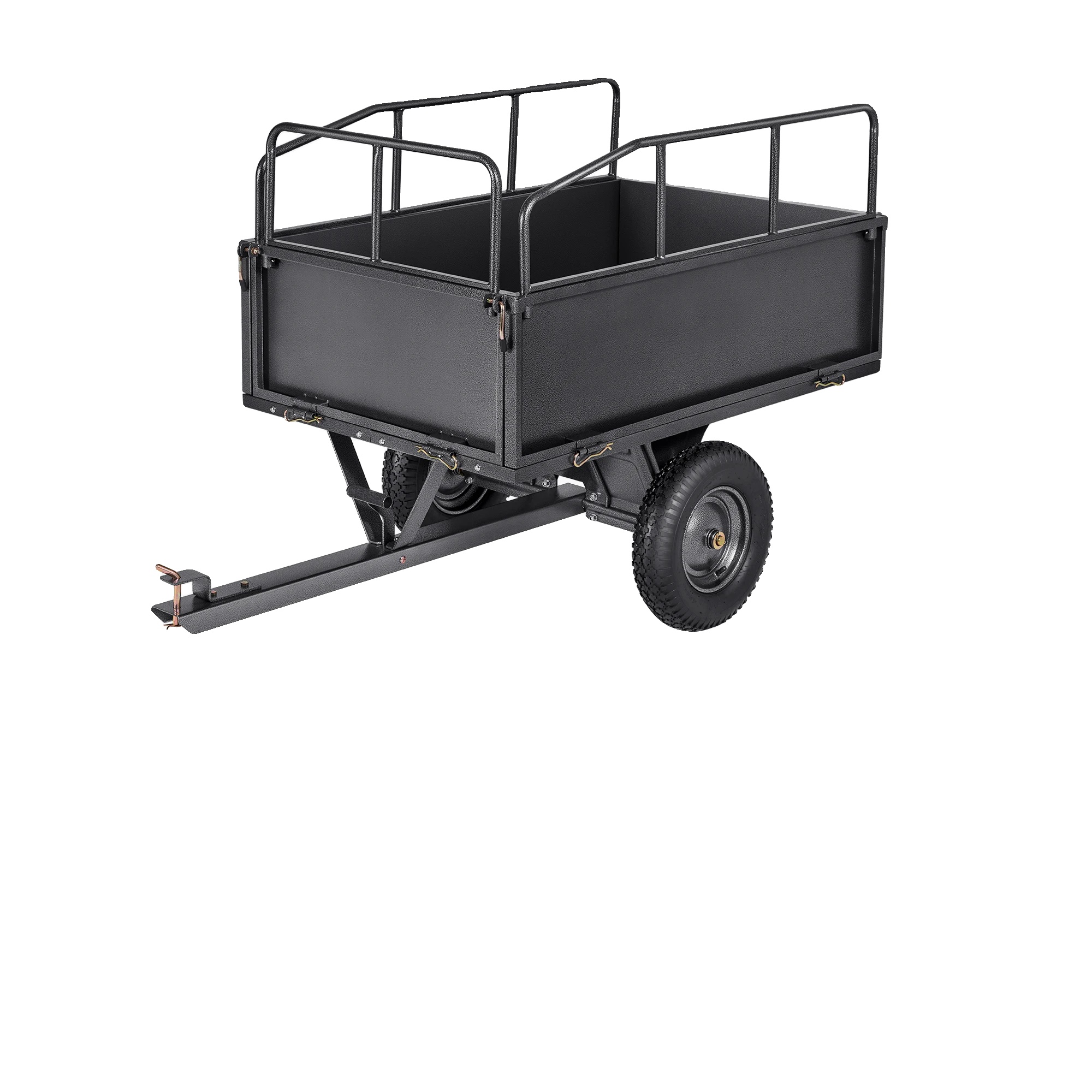 Gartenanhänger, Robuste Stahlkonstruktion, 272 Kg Tragfähigkeit, 17cu.ft