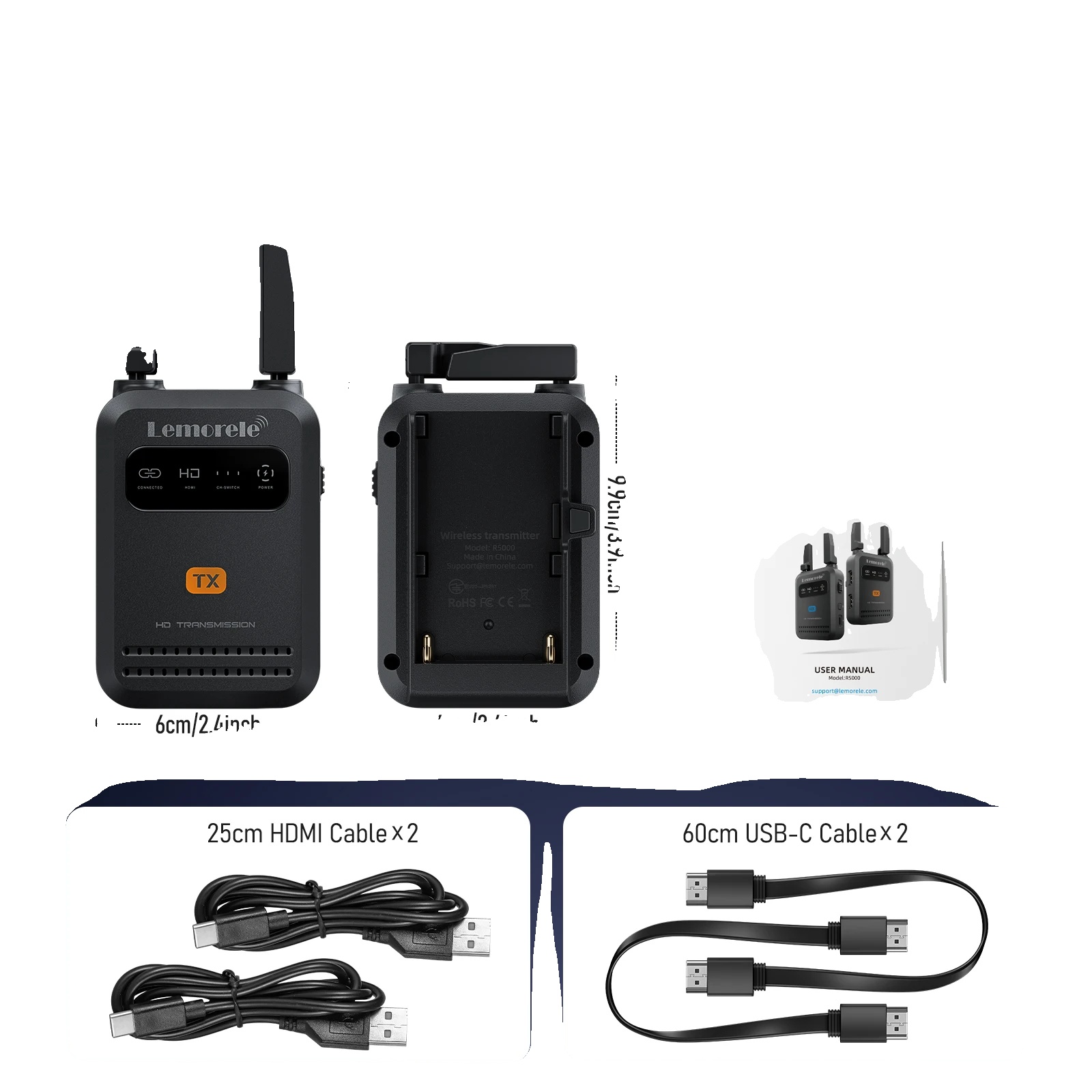 Drahtloser Hdmi-sender-empfänger, 1080p Auflösung, Langstreckenübertragung, Tx Und Rx