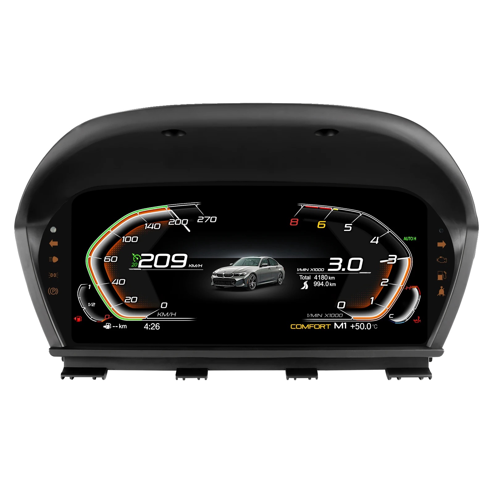 Dashboard-panel, 12,3 Zoll Hd-bildschirm, Echtzeit-fahrzeugdaten, Cluster