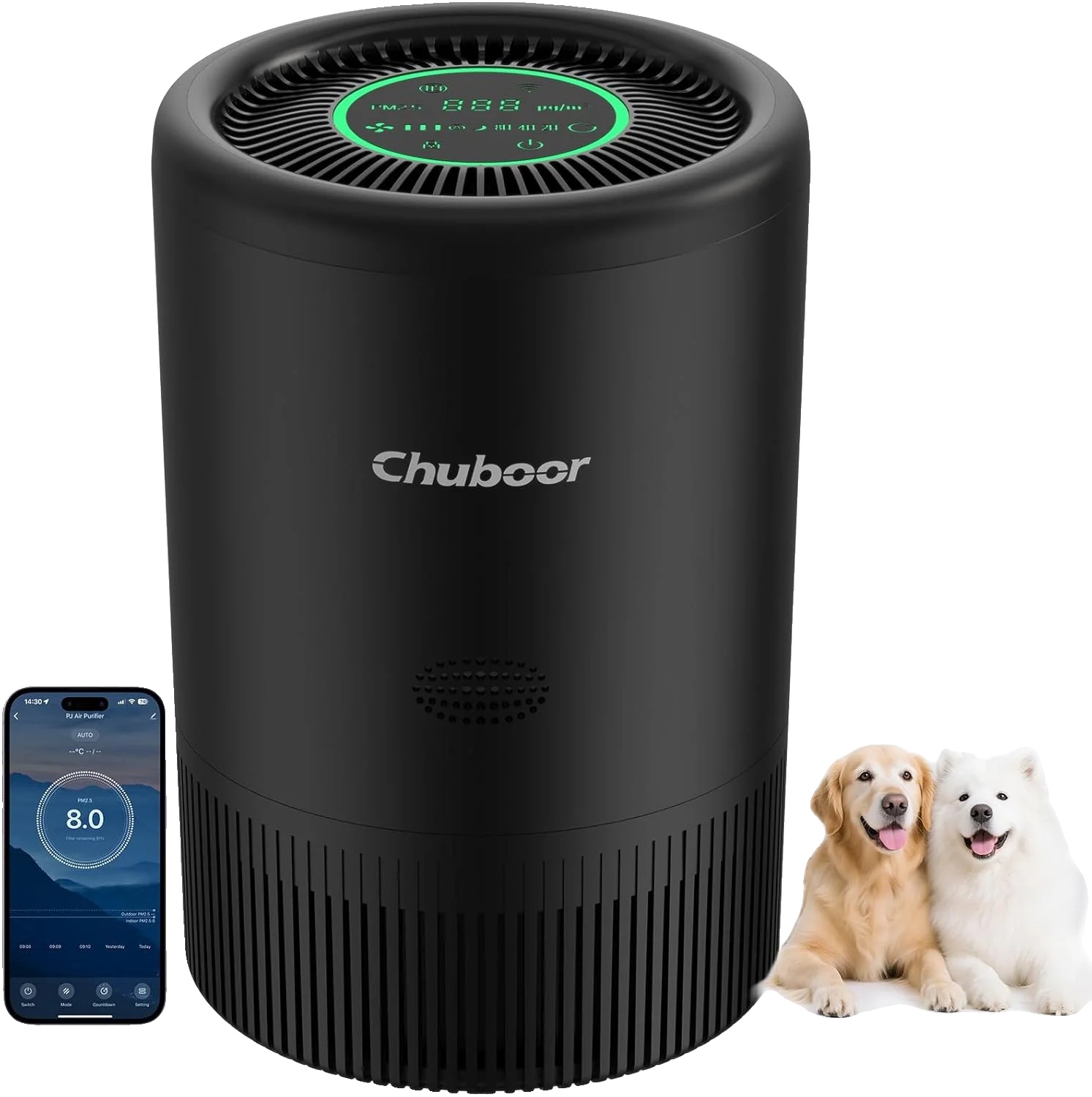 Luftreiniger, H13 Hepa-filter, Smart Tuya Steuerung, Wifi