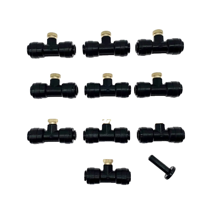 Nebel-düsen, Einfache Installation, Wasser-effiziente Leistung, 10stück 0.8mm Schwarz