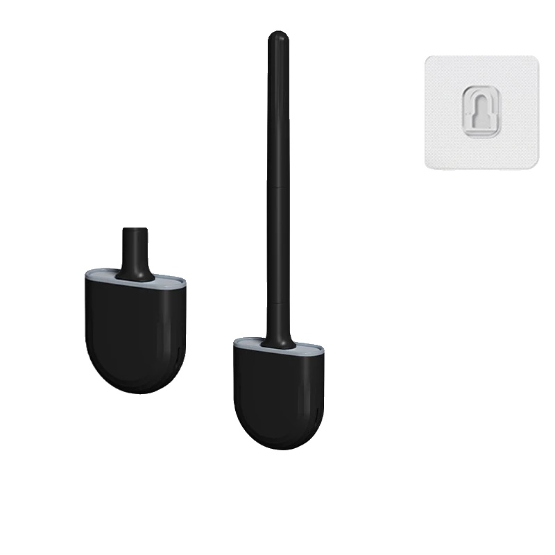 Toilettenbürste, Ergonomischer Griff, Hygienisches Design, Stil2 Schwarz