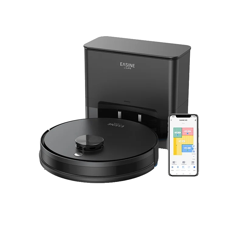 Robotersauger Und Wischmopp-kombination, Selbstentleerend, 5000pa Saugkraft, Easine Von Ilife S20, Eu
