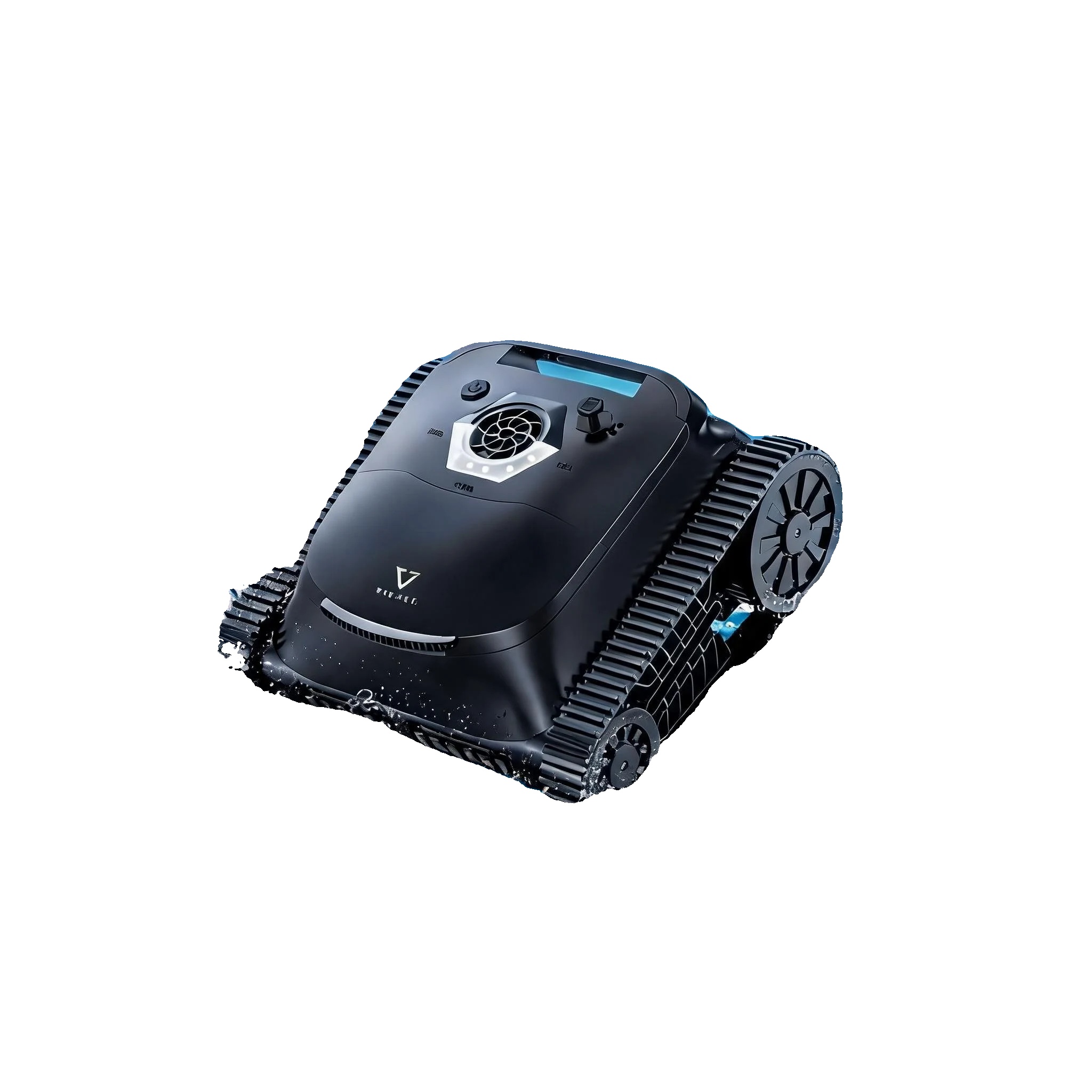 Poolreiniger-roboter, 180 Minuten Laufzeit, Intelligente Navigation, Schwarz