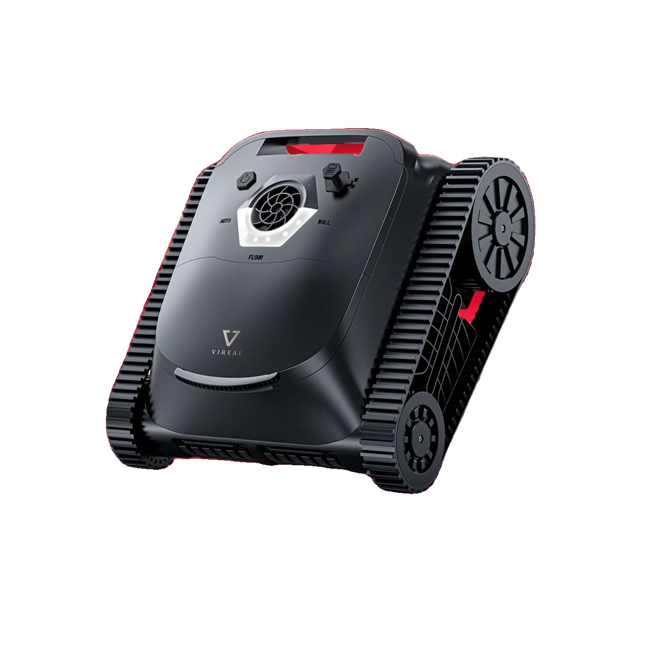 Robotischer Poolreiniger, Kabellos, Automatischer Reinigungsroboter, Schwarz