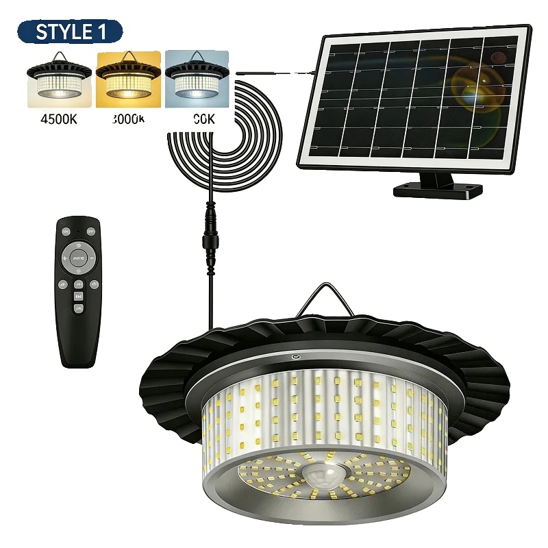 Solarlicht, 360° Bewegungssensor, Wasserdichtes Design, Solar Pendelleuchte, 2pack
