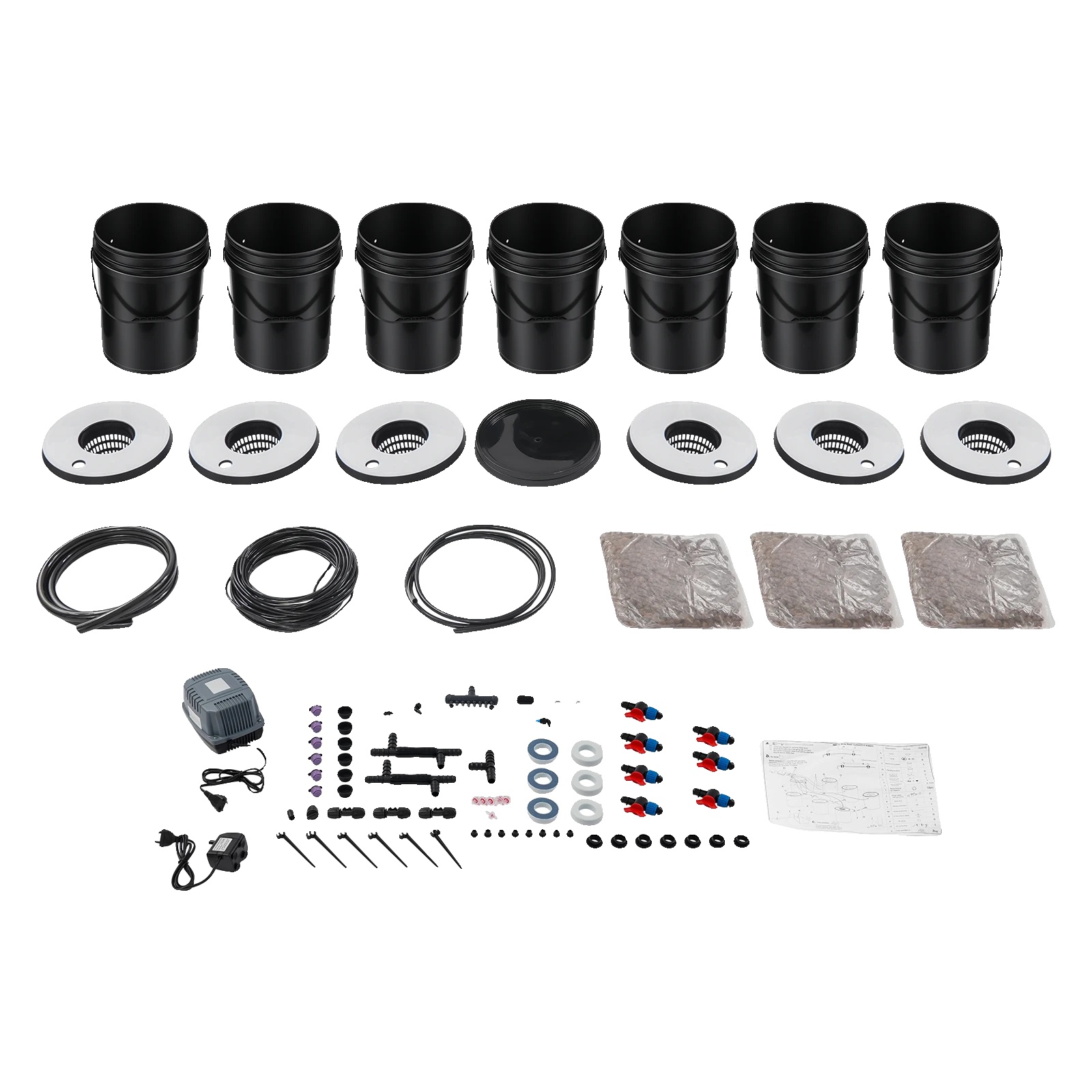 Hydroponisches Pflanzsystem, 7 Pflanzenbehälter, Je 20l, 220-240v 9w, Geräuschpegel 50 Db, Ipx8 Schutzklasse