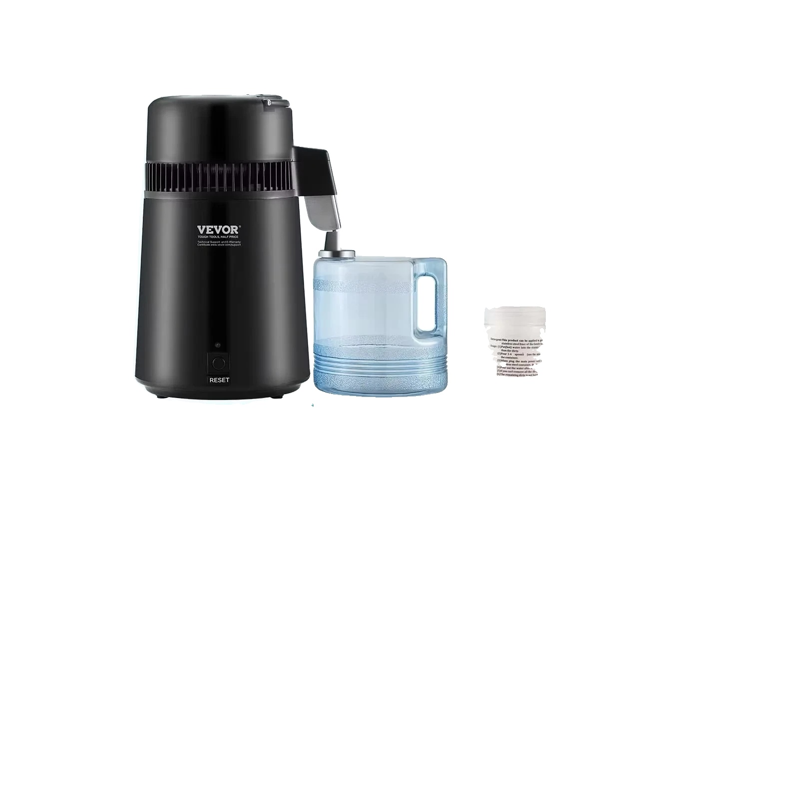 Wasser-destillationsreiniger, 4l Kapazität, Benutzerfreundliches Design, Schwarz