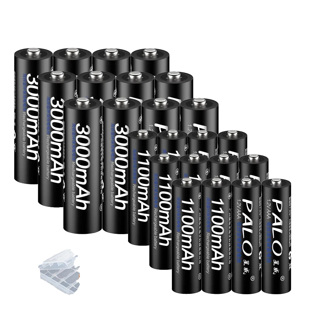 Wiederaufladbares Batterien-set, Multi-batterie-ladegerät, Lcd-display, 12aa Und 12aaa