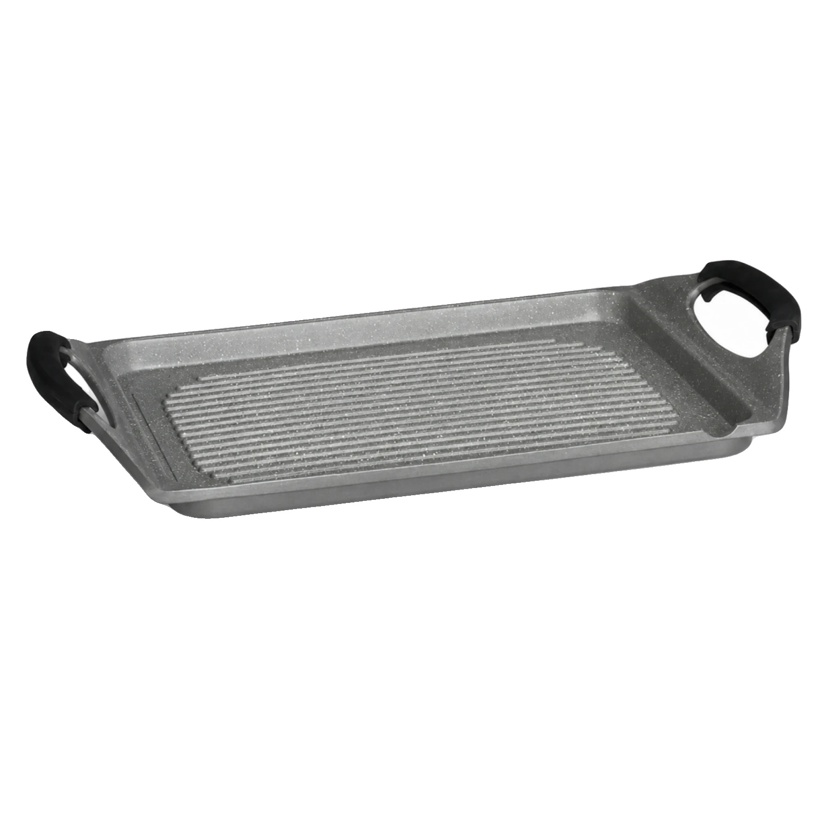 Grillpfanne, Antihaftbeschichtung, Kompatibel Mit Induktionskochfeldern, Schwarz 45 X 28 X 6 Cm
