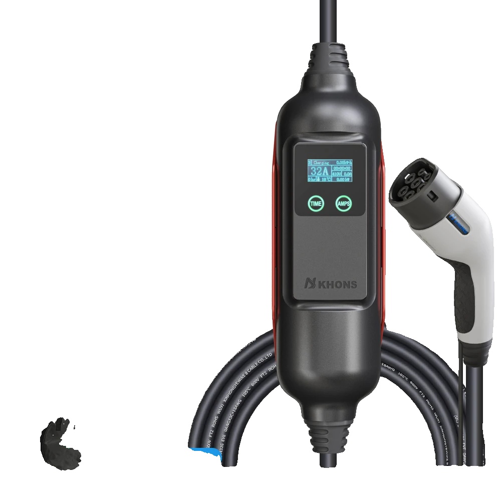 Ev-ladegerät, Typ2-stecker, Ip65 Wetterbeständigkeit, 22kw Und Adapter, Type2-b