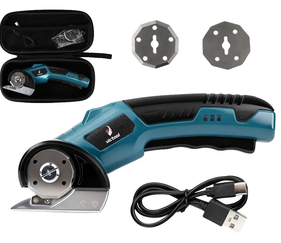 Akku-rotationsschneider, 4,2 V Lithium-batterie, 230 U/min Leerlaufdrehzahl, 6 Mm Schnittiefe, Dual-klingen-system, Usb-ladung