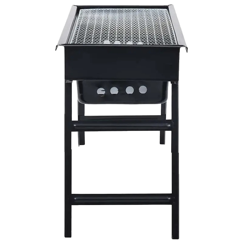Tragbarer Grill, Leichtes Design, Einfache Einrichtung, Schwarz
