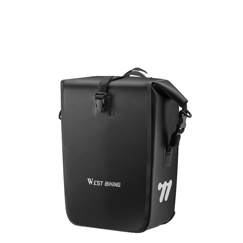 Fahrrad Gepäcktaschen Set, Wasserdicht, Schnellverschluss, 18-28l Schwarz 1stück