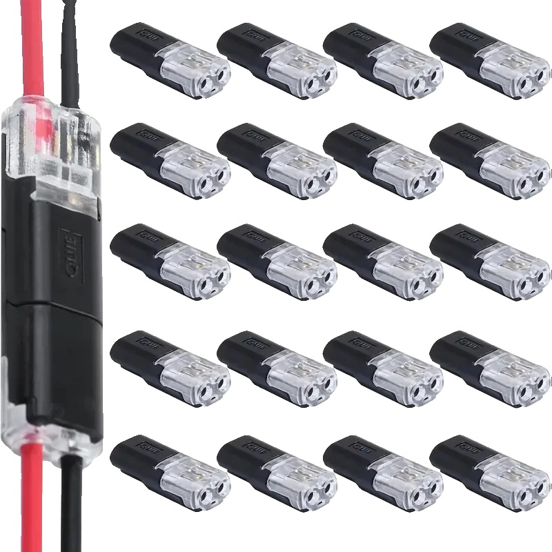 Drahtverbinder, 2-polig, Nylonisoliertes Kupfer, 20stück, Panel Connector-a